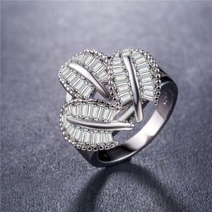 925 Silver Ring White Sapphire New